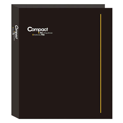 美加美 AO2073 COMPACT A4 4孔夾-黑 /個