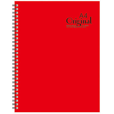 美加美 AD3102 13K原色膠圈筆記(紅) 3本 / 包