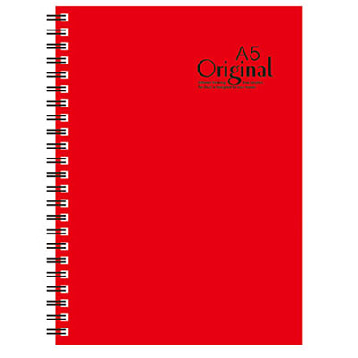 美加美 AD3108 25K原色膠圈筆記(紅) 3本 / 包