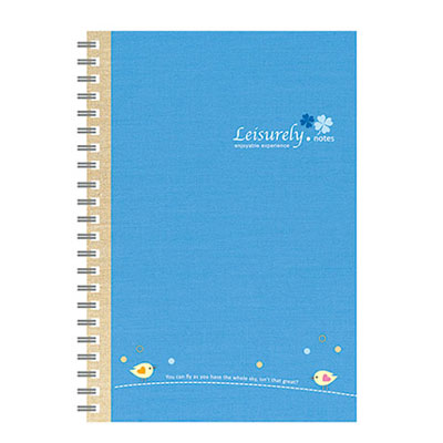 美加美 AO3013 25K悠閒生活膠圈筆記-藍 3本 /包