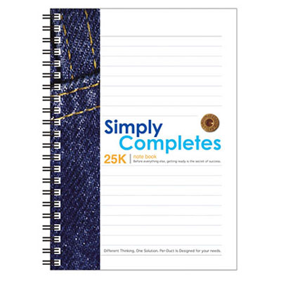 美加美 AO3005 25K透明PP膠圈筆記 6本 / 包