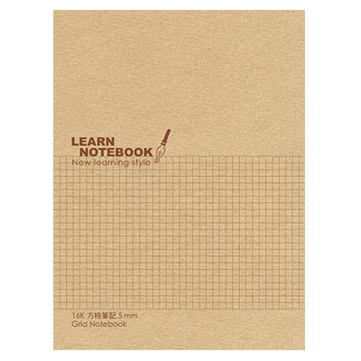 美加美 AF1095 16K牛皮方格平裝筆記 10本 /包