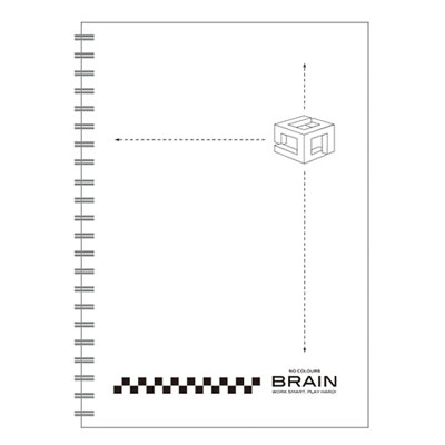 美加美 AW3034 B5無色系列膠圈筆記-白 3本 / 包