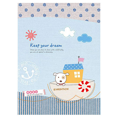 美加美 AF1084 16K平裝筆記-船屋 10本 /包