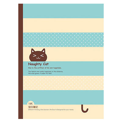 美加美 AF1087 16K空白筆記-調皮貓 10本 /包