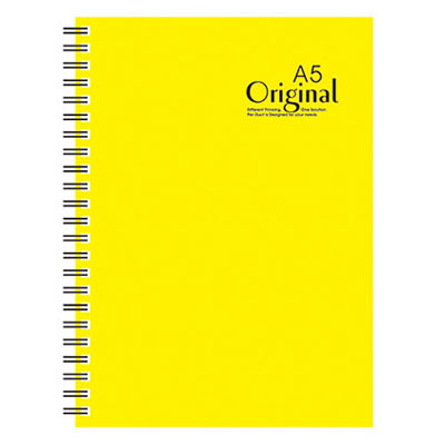 美加美 AD3109 25K原色膠圈筆記(黃) 3本 / 包