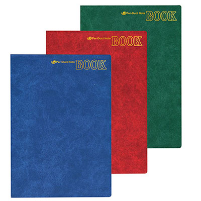 美加美 C2113 13K膠皮筆記(藍紅綠) 5本 / 包