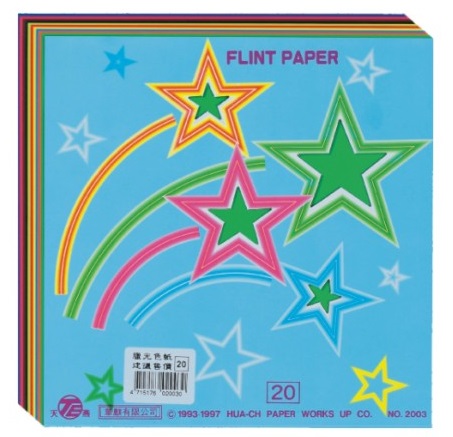 【天燕】台灣製 臘光色紙  20張/只  20只/包(NO.2003)(圖案隨機出貨)