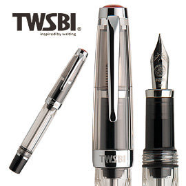 臺灣 TWSBI 三文堂 VAC mini 透黑筆桿負壓上墨鋼筆 / 支