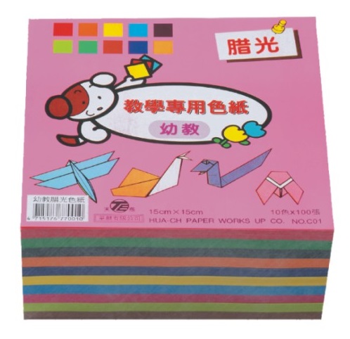 【天燕】台灣製  幼教臘光色紙  1000張 / 包(圖案隨機出貨)