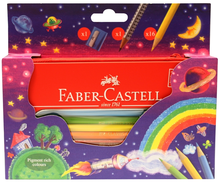 {振昌文具}德國輝柏  色鉛筆彩虹拉鍊包 / 盒  (115819)