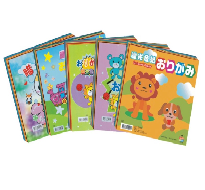 【天燕】台灣製  10元臘光色紙  50只 / 包  (圖案隨機出貨)