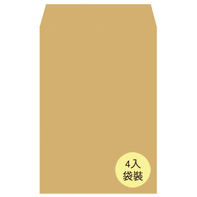 美加美 N11A4P A4中興牛皮公文封-袋裝 10束 /包