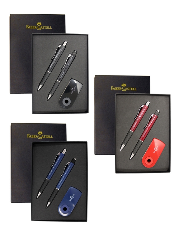 德國輝柏  都會樂活對筆套組 (原子筆+自動鉛筆+吊掛橡皮擦) (E0002)