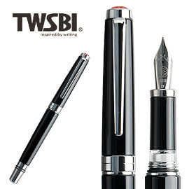 臺灣 TWSBI 三文堂 Classic 黑桿活塞上墨鋼筆-Stub 1.1(新版) / 支