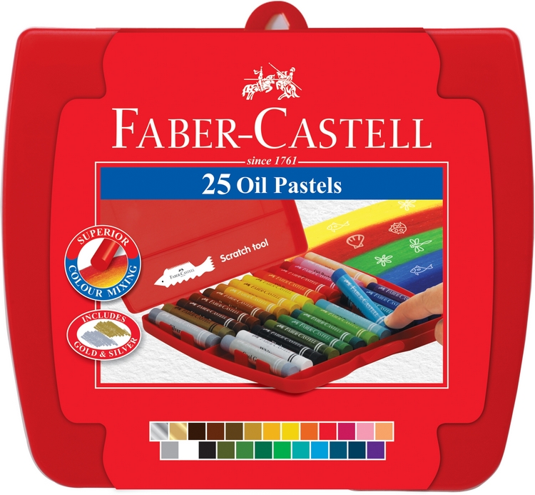 {振昌文具}德國輝柏  25色粗芯精裝油性粉彩條 / 盒  (124025)