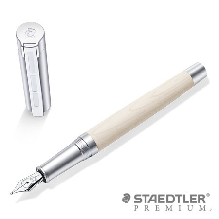 施德樓 PREMIUM Lignum木紋系列鋼筆-楓木 9PM120 EF/F/M尖 / 支