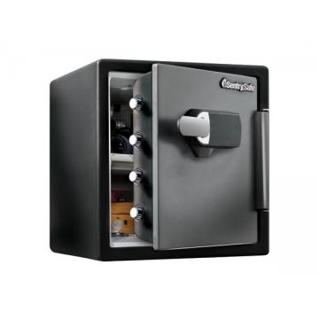 {振昌文具}【請先來電洽詢庫存】【台灣金庫王】 電子觸控鎖防火防水金庫（中） SFW123TTC /  個