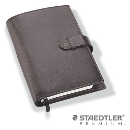 施德樓 PREMIUM系列 9PJS6F-7 羊皮筆記本(棕)A6 / 本