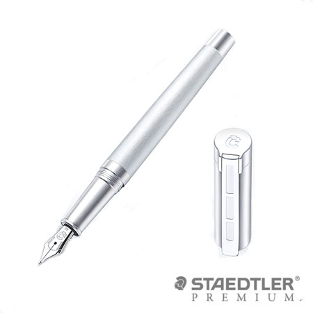 施德樓 PREMIUM Metallum髮絲紋系列鋼筆 9PMM140 EF/F/M尖 / 支