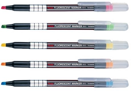 【Pentel飛龍】S512 螢光筆 單色  12支/盒
