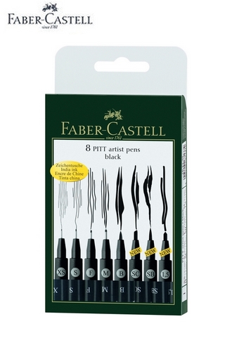 缺貨中 【Faber-Castell】167137 藝術筆漫畫專用 8入 /盒