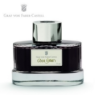 【Graf Von Faber-Castell】伯爵高級瓶裝墨水 橄欖綠 V141015  /瓶