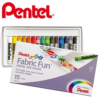 {振昌文具}【Pentel飛龍】PTS-15 染色用粉蠟筆 15色/盒