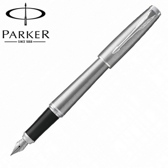 【派克 PARKER】(請先來電詢問存貨)紳士系列 鋼桿白夾 鋼筆 P1931597 /支