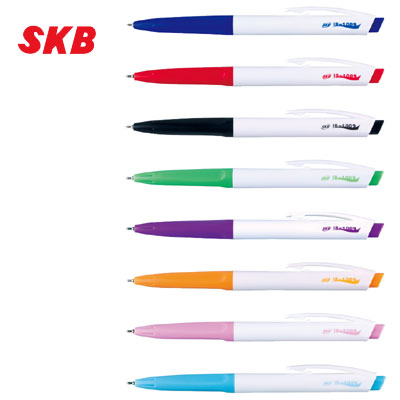 SKB IB-1009 自動原子筆(0.6mm)8色 12支 / 打