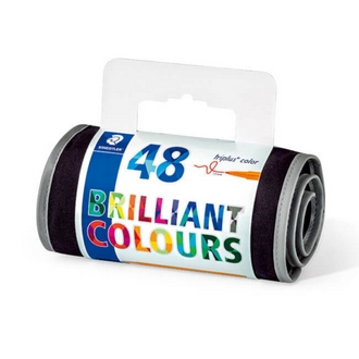 【施德樓】MS334RU48 Triplus三角舒寫0.3mm細字筆 筆捲裝 48支入 / 組