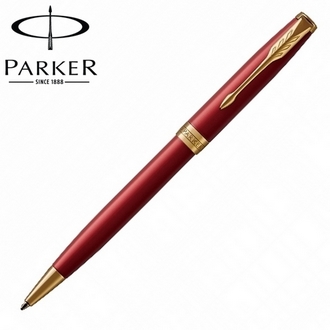 【派克 PARKER】(請先來電詢問存貨)卓爾系列 寶石紅金夾 原子筆 P1931476 /支