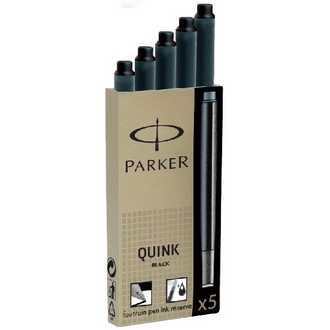 【派克 PARKER】(請先來電詢問存貨)卡式墨水 藍黑 P1950385  5入/盒