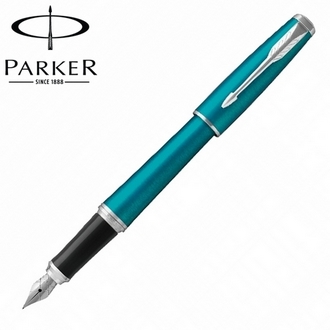【派克 PARKER】(請先來電詢問存貨)紳士系列 綠松石白夾 鋼筆 P1931594 /支