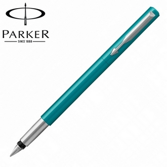 【派克 PARKER】(請先來電詢問存貨)威雅系列 絲柔藍綠桿 鋼筆 筆尖F  P2025460 /支