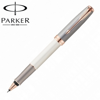 【派克 PARKER】商籟系列 白桿玫瑰金夾 鋼珠筆 P1930645 /支