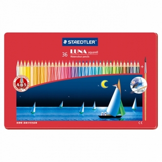 【施德樓】MS137C36M LUNA水性色鉛筆 鐵盒裝 36色 / 盒