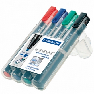 【施德樓】MS350PP4 防乾油性麥克筆斜頭4入 / 組