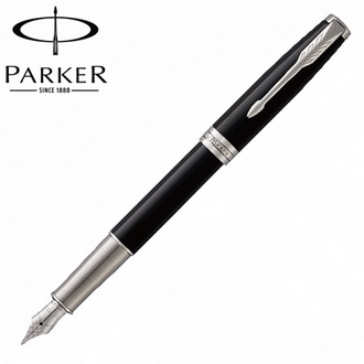 【派克 PARKER】(請先來電詢問存貨)卓爾系列 麗黑白夾 鋼筆 P1950790 /支
