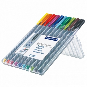 【施德樓】MS403SB10 Triplus三角舒寫鋼珠筆10支組 / 盒