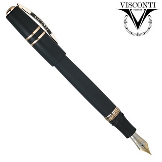 義大利 VISCONTI 智人 火山岩 HomoSapiens Bronze 金屬銅 KP15-03-FP 鋼筆 /支