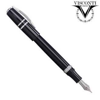 義大利 VISCONTI 智人 HomoSapiens Elegance 鋼琴黑 KP15-01-FP 鋼筆 /支