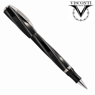 義大利 VISCONTI Divina Fashion MARBLED 黑銀 KP18-23-RB 鋼珠筆 /支