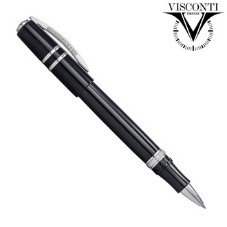 義大利 VISCONTI 智人 HomoSapiens Elegance 鋼琴黑 KP15-01-RB 鋼珠筆 /支