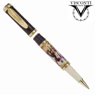 限量款 義大利 VISCONTI 獵鷹 Falconer 純銀 KP53-01-RB 鋼珠筆 /支