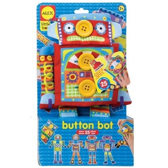 {振昌文具}【請先來電洽詢庫存】【美國ALEX】1496R  鈕釦玩偶換裝秀-機器人 /組