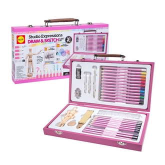 {振昌文具}【請先來電洽詢庫存】【美國ALEX】58WP  愛素描粉色木盒組 /組