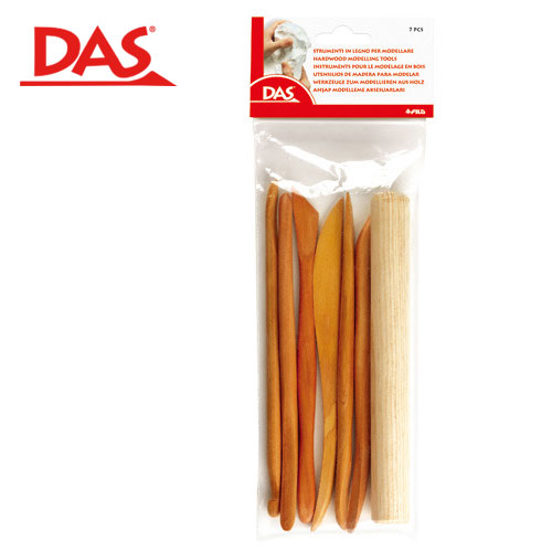 {振昌文具}【請先來電洽詢庫存】【義大利DAS】木質陶土雕塑工具(7件組)(688500) / 組