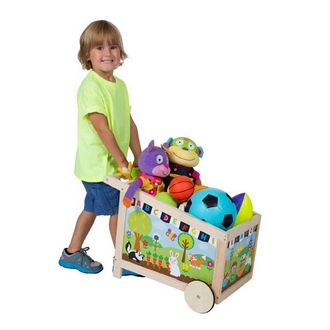 {振昌文具}【請先來電洽詢庫存】【美國ALEX】48WN  木質玩具收納手推車 /台