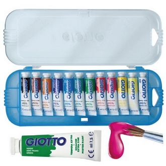 {振昌文具}【請先來電洽詢庫存】【義大利 GIOTTO】302500  高品質不透明水彩7.5ml  12色/盒